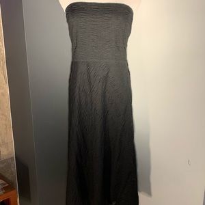 J Crew Strapless Dress Black EUC